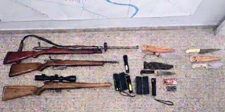 Secuestraron armas de fuego durante un control policial