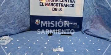Justo Daract: la Policía anuló un centro de venta y distribución de drogas, incautó sustancia valuada en casi un millón de pesos y detuvo a un sujeto