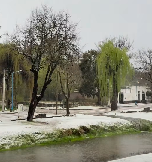 Nieve en El Trapiche, La Florida y otros puntos de San Luis
