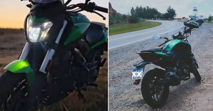 Roban una moto en plena tarde