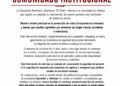Comunicado del Cuartel de Bomberos El Fortín