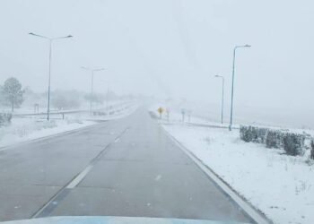La nieve también sorprendió a Villa Mercedes
