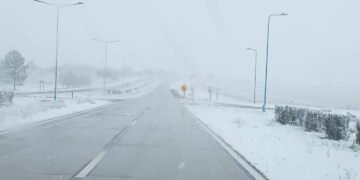 La nieve también sorprendió a Villa Mercedes