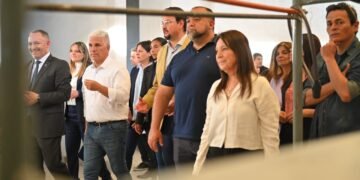El Gobernador recorrió el avance de obra del Campus Universitario de la UNViMe