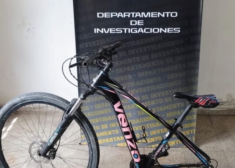 Secuestraron una bicicleta oculta en un descampado